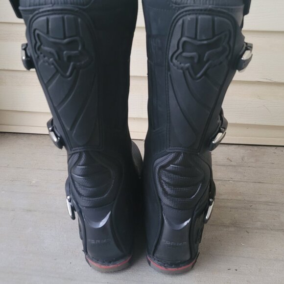 Fox Racing PRO FORMA Motocross BIKE Boots (MATTE BLK & SILVER) US Men's size 14 - Picture 9 of 15
